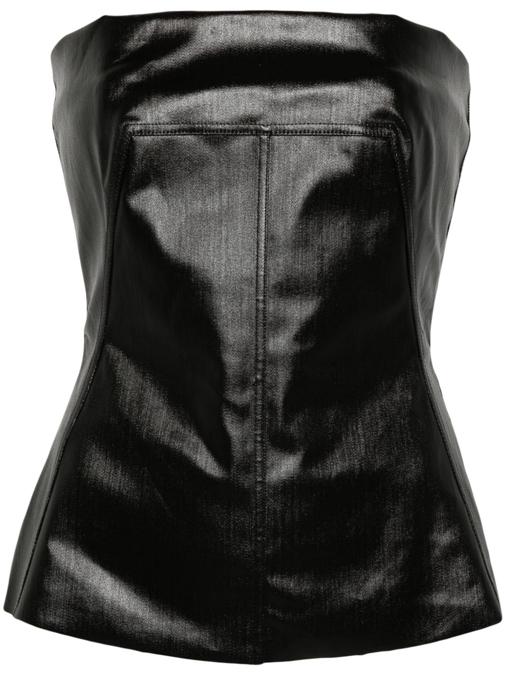 Rick Owens 紧胸衣式上衣 - 黑色