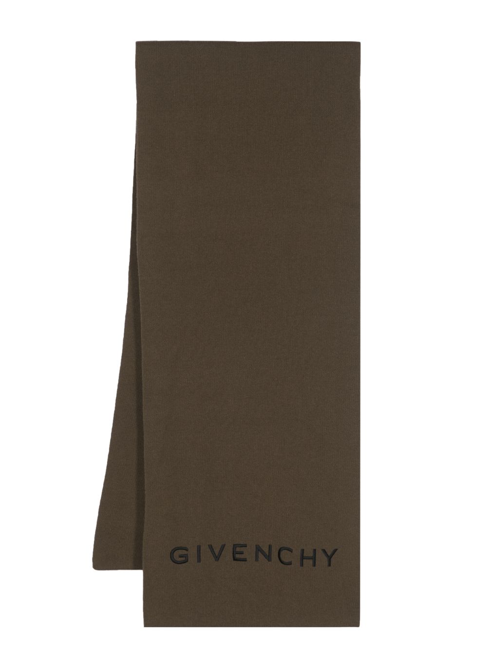 Givenchy 4G 图案logo刺绣围巾 - 褐色