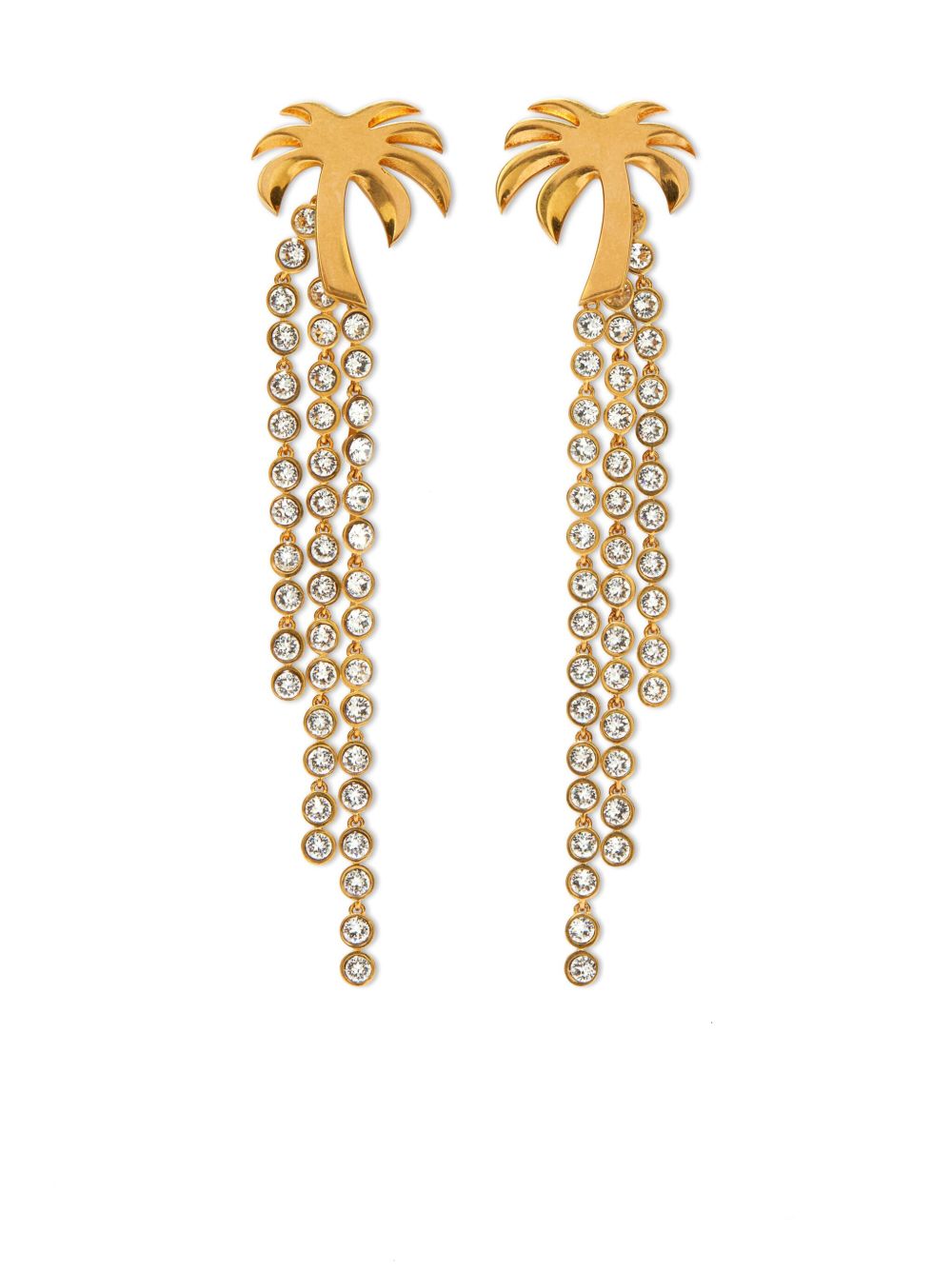Palm Angels Palm 吊饰晶饰耳环 - 金色