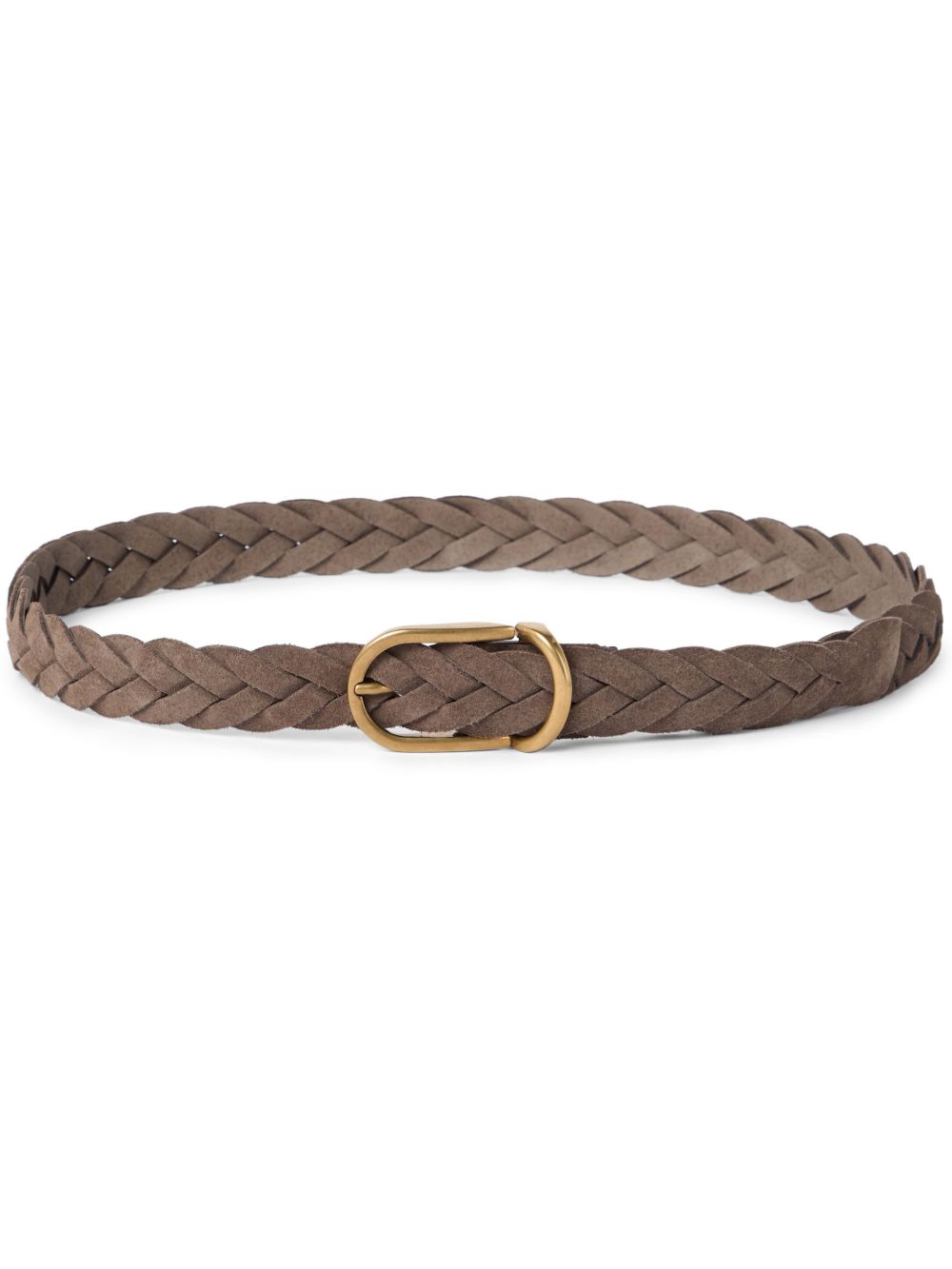 Brunello Cucinelli 皮质腰带 - 褐色