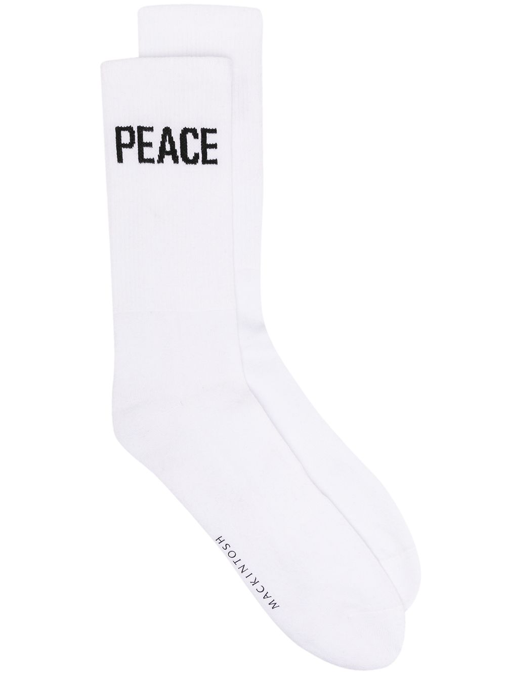 Mackintosh Peace x Love 针织袜（两件装） - 白色