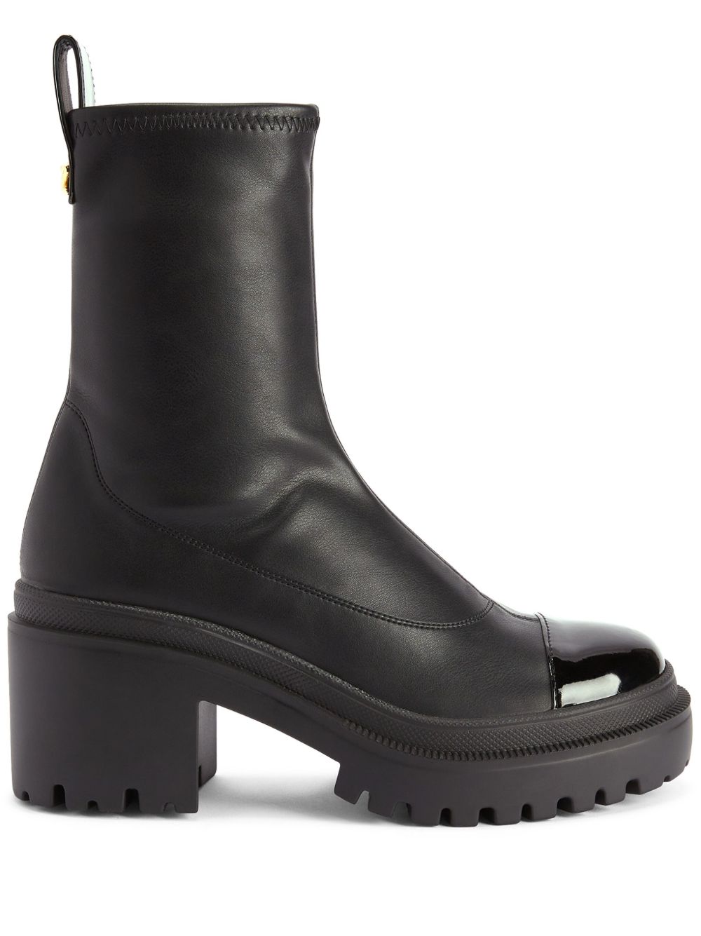 Giuseppe Zanotti Vicentha 中跟及踝靴 - 黑色