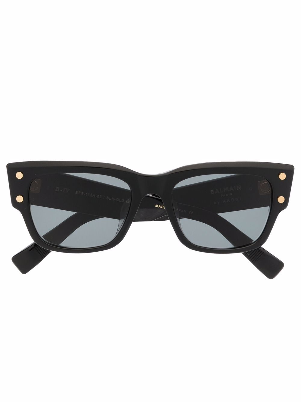 Balmain Eyewear 巴尔曼 方框太阳眼镜 - 黑色