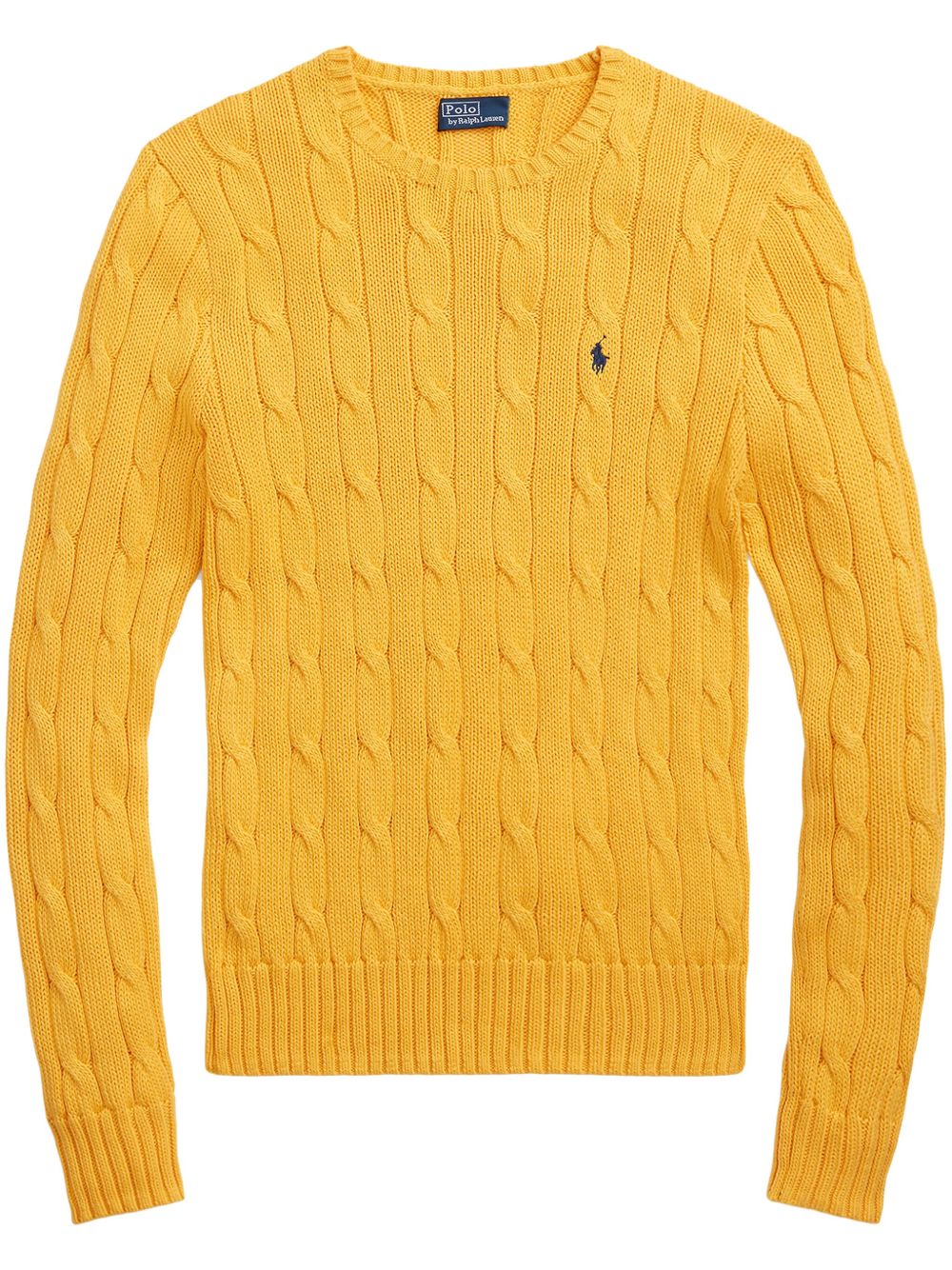 Polo Ralph Lauren 粗绞花针织毛衣 - 黄色