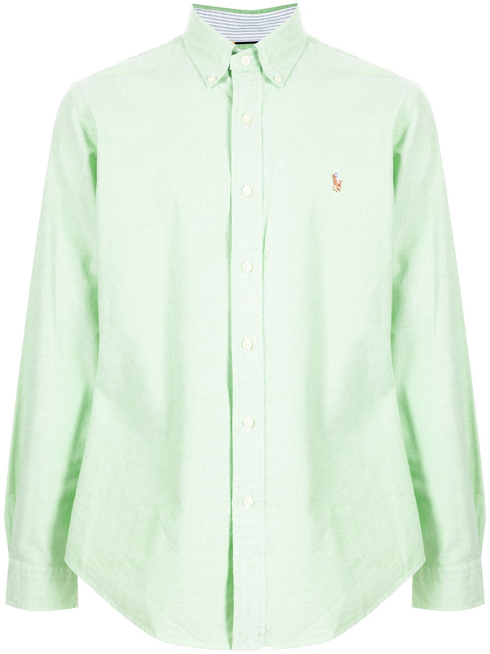 Polo Ralph Lauren logo刺绣衬衫 - 绿色