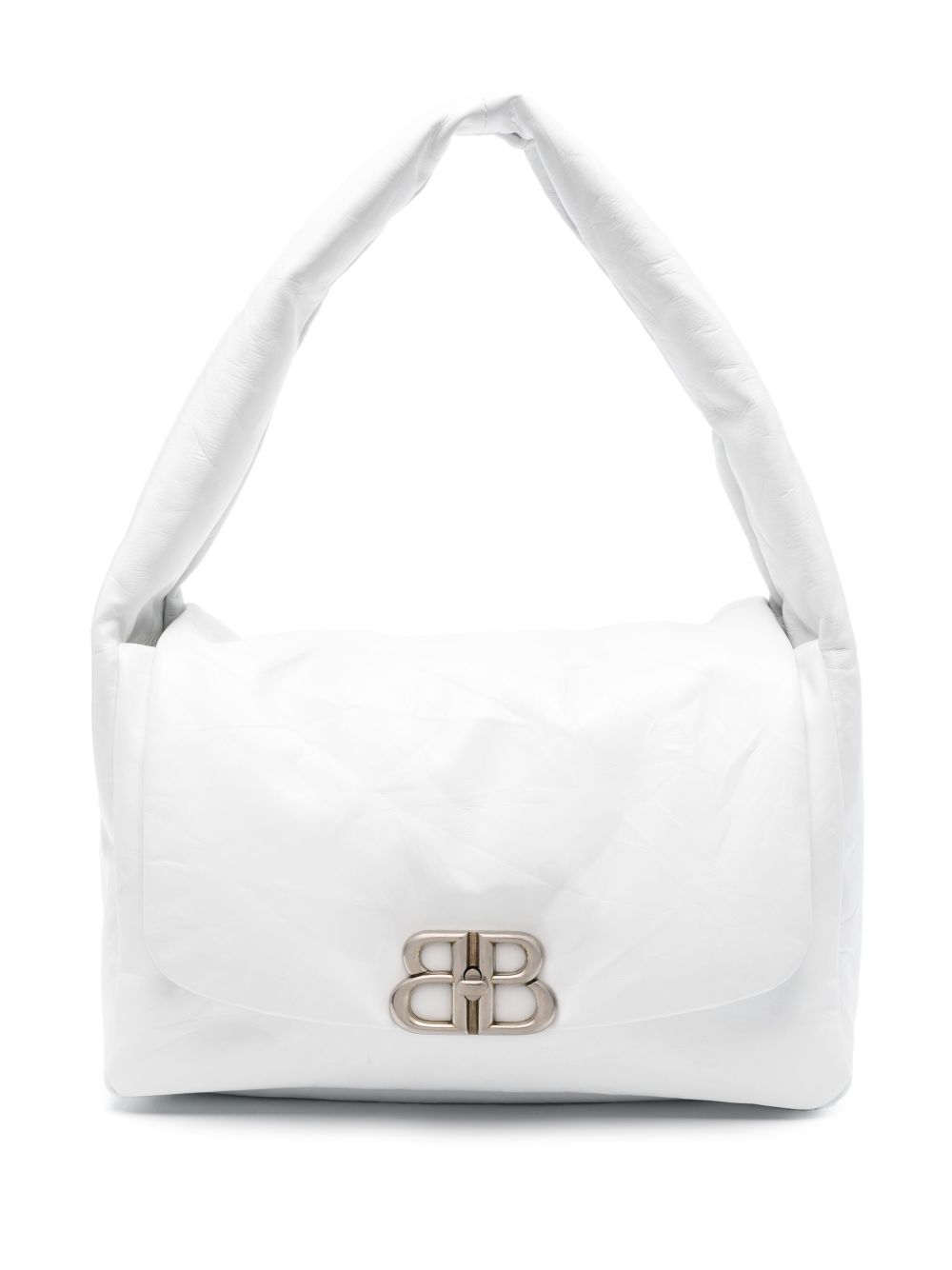 Balenciaga Monaco 中号单肩包 - 白色