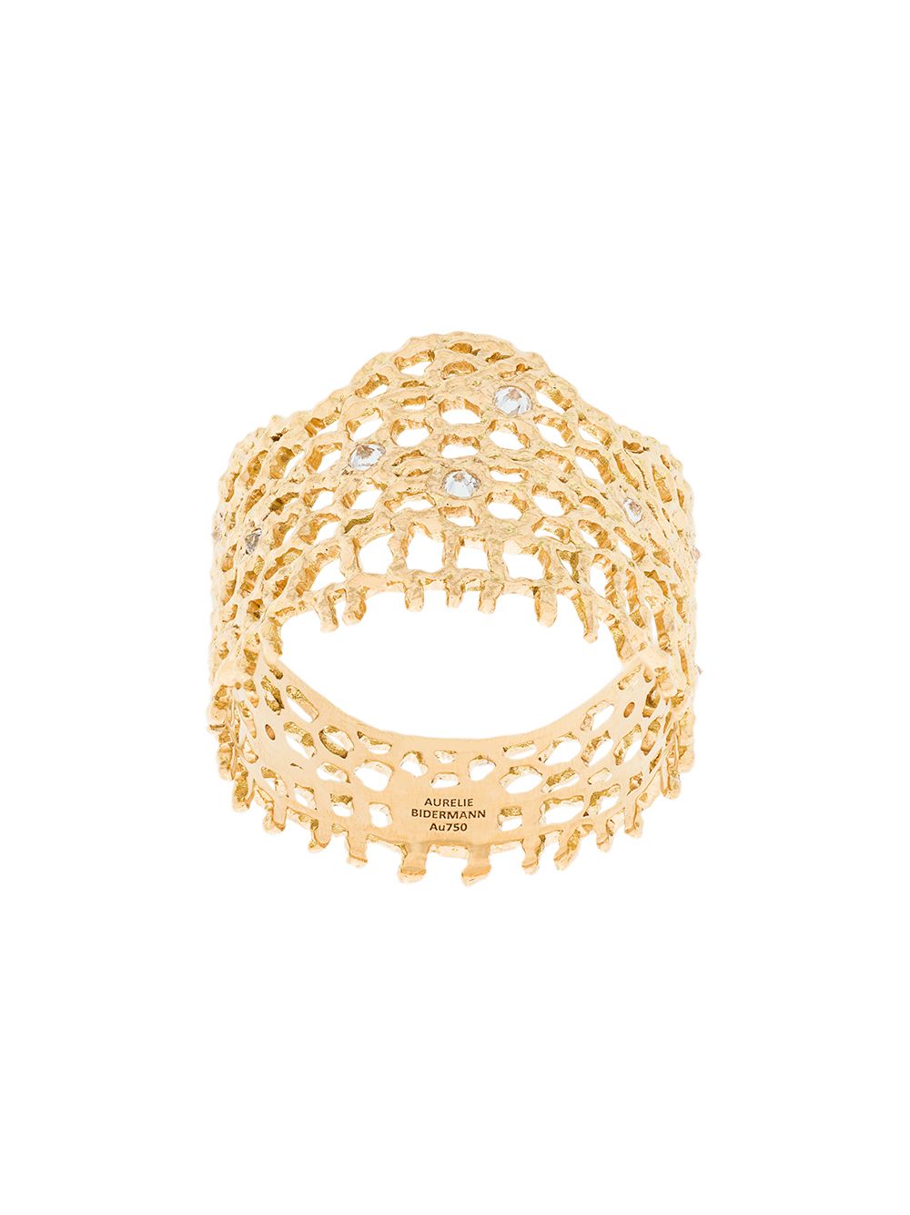 Aurelie Bidermann 复古钻石戒指 - 金属色