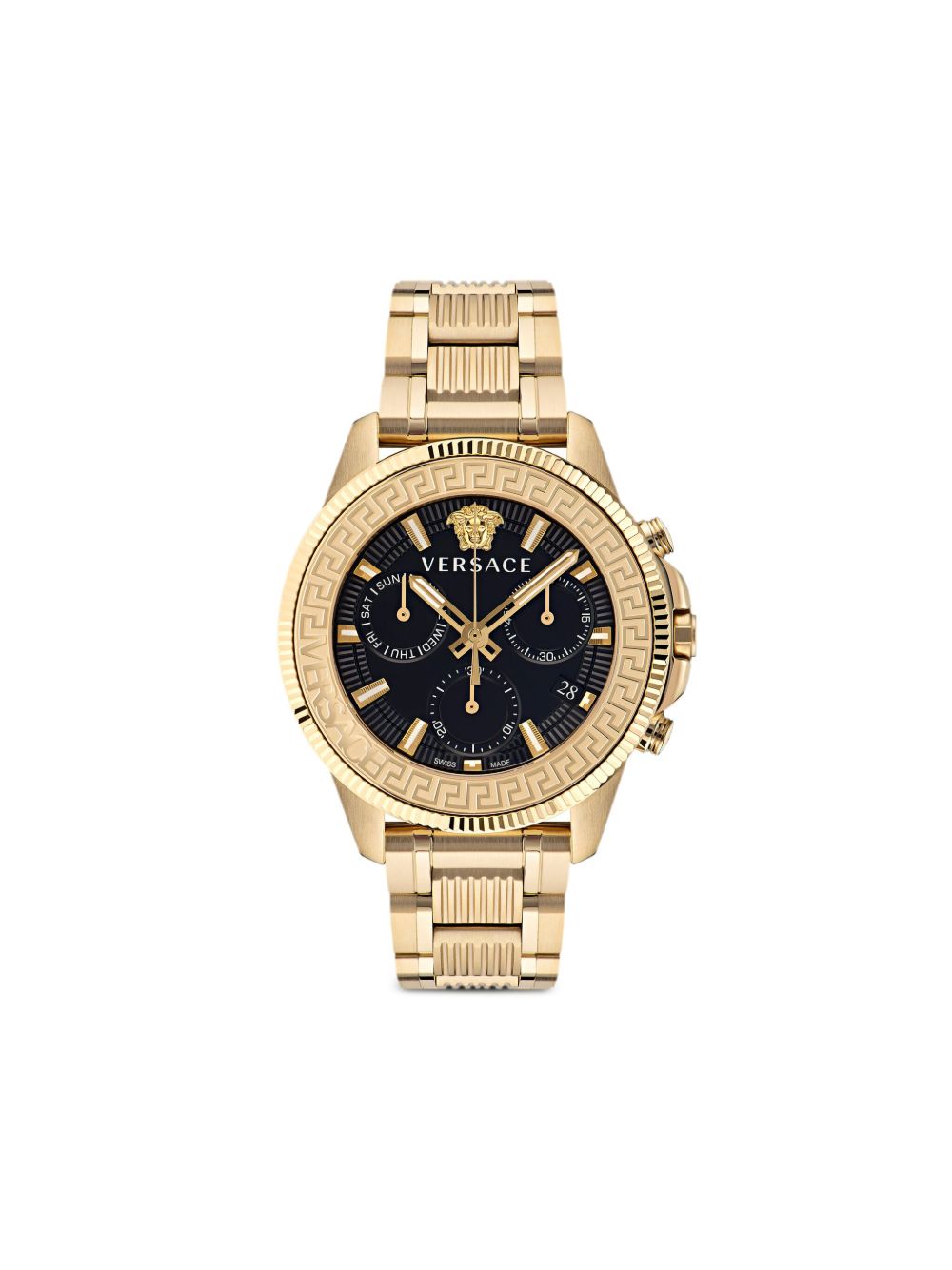 Versace Greca Action Chrono 45毫米腕表 - 黑色