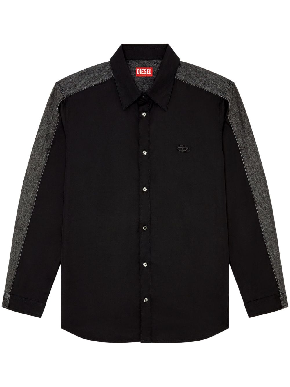 Diesel S-Simply-DNM 棉衬衫 - 黑色