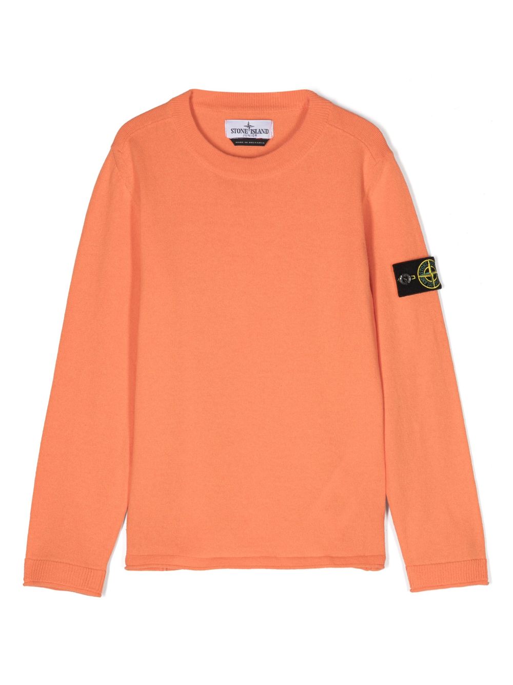Stone Island Junior 罗盘棉毛衣 - 橘色