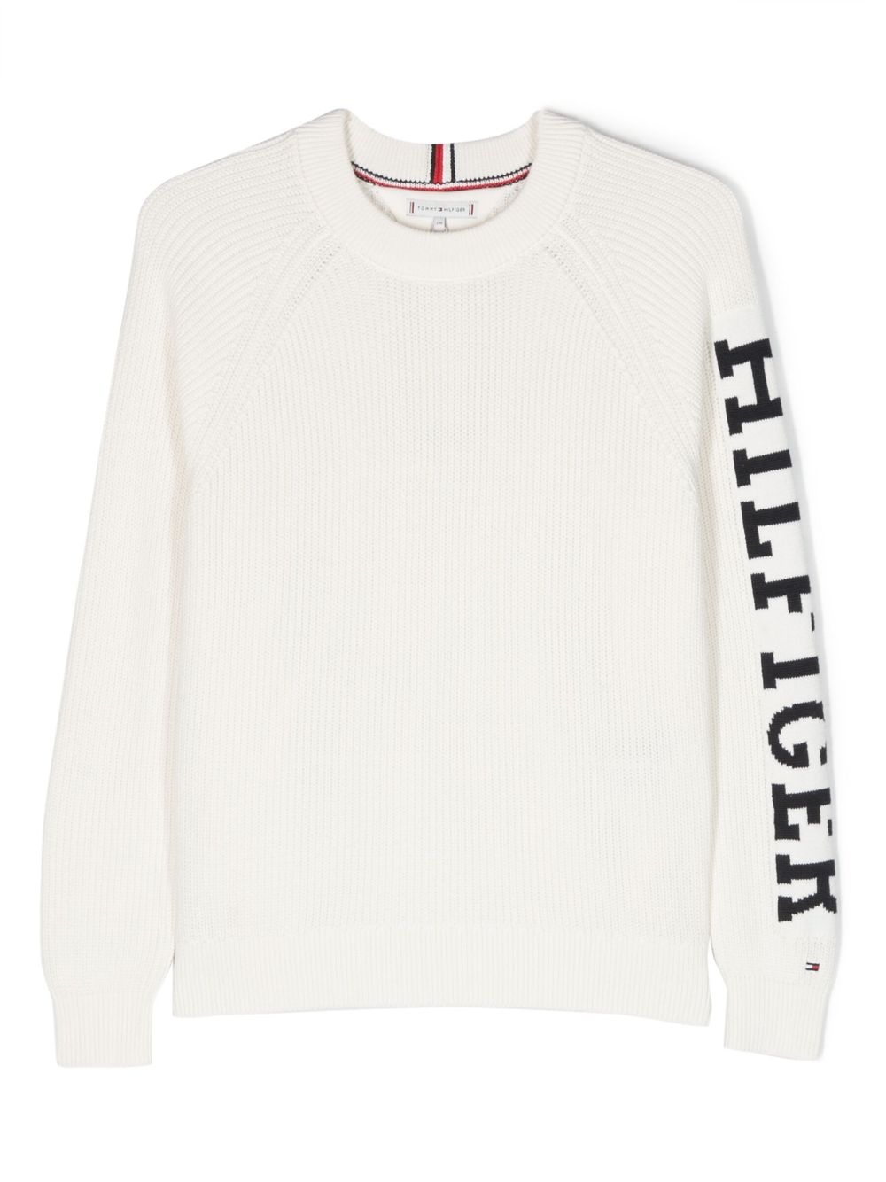 Tommy Hilfiger Junior logo毛衣 - 白色