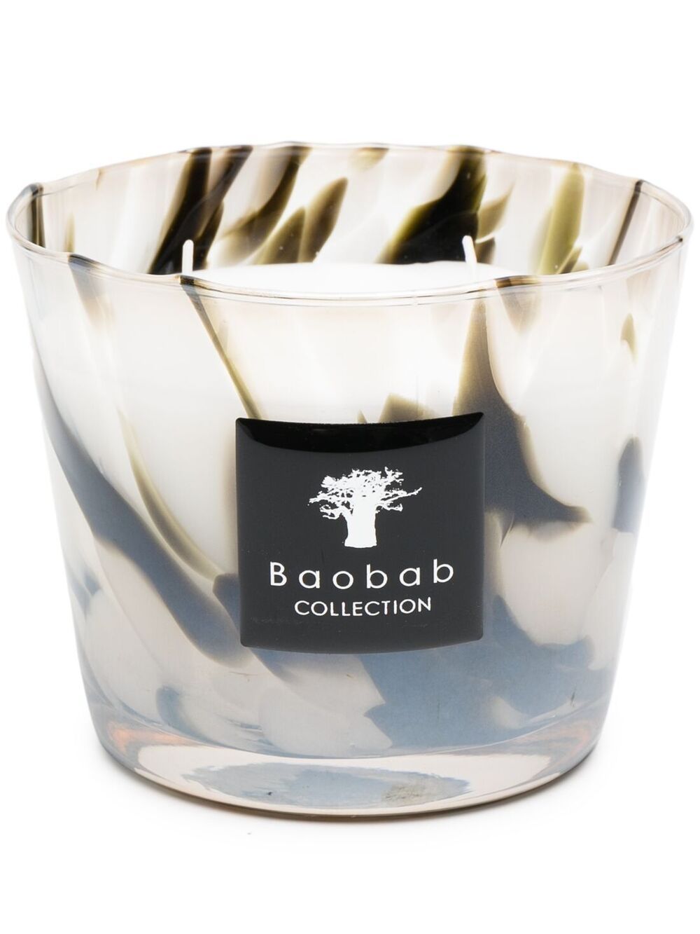 Baobab Collection Pearls 抽象印花蜡烛 - 白色