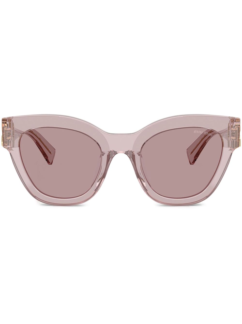 Miu Miu Eyewear 超大镜框太阳眼镜 - 紫色