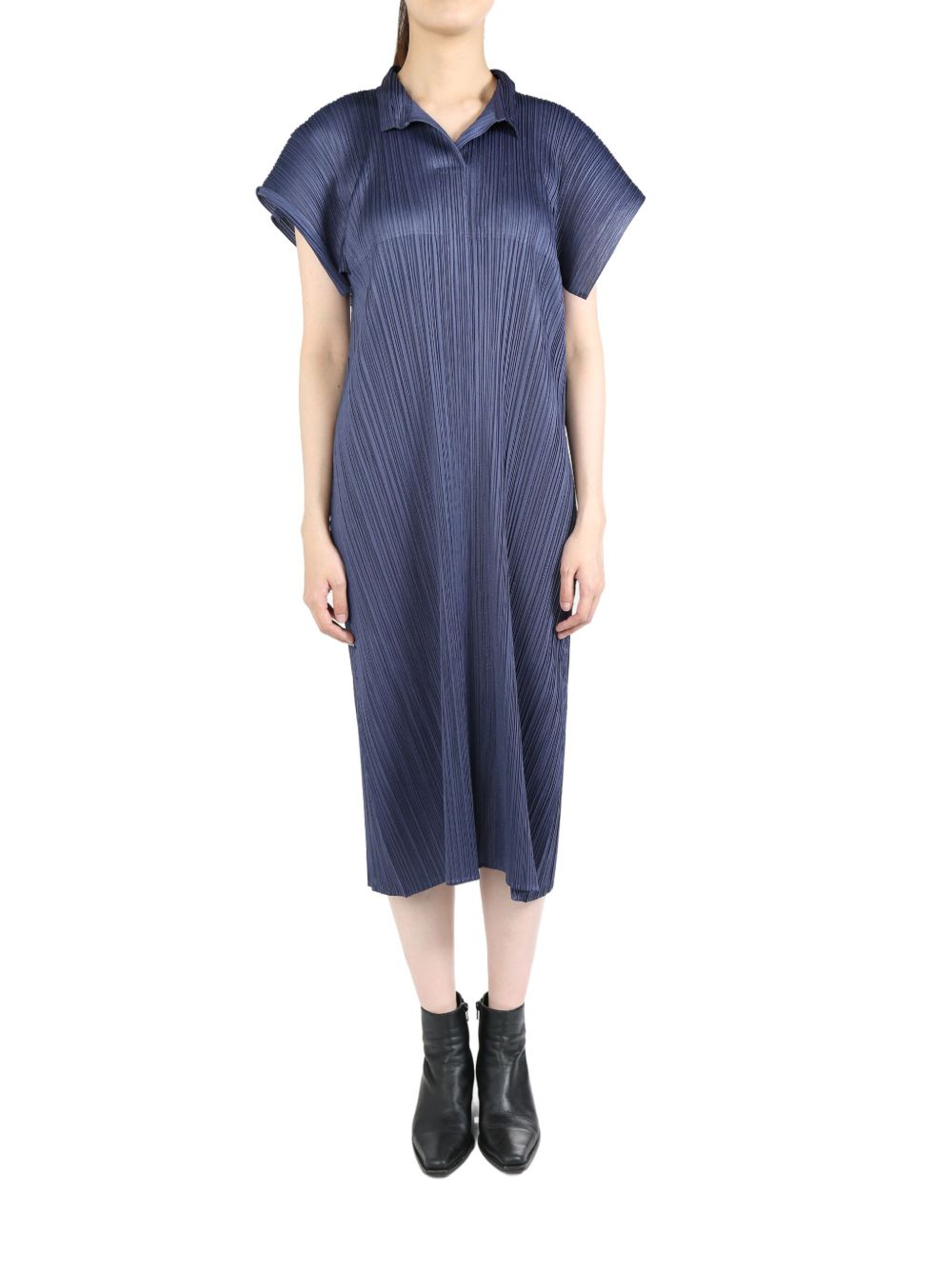 Pleats Please Issey Miyake August dress - 蓝色