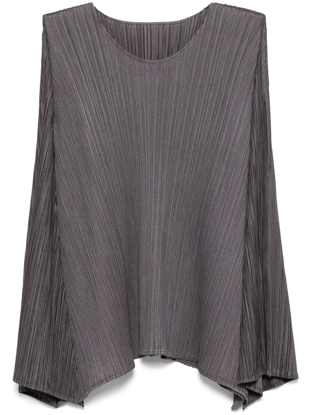 Pleats Please Issey Miyake 细褶效果上衣 - 紫色