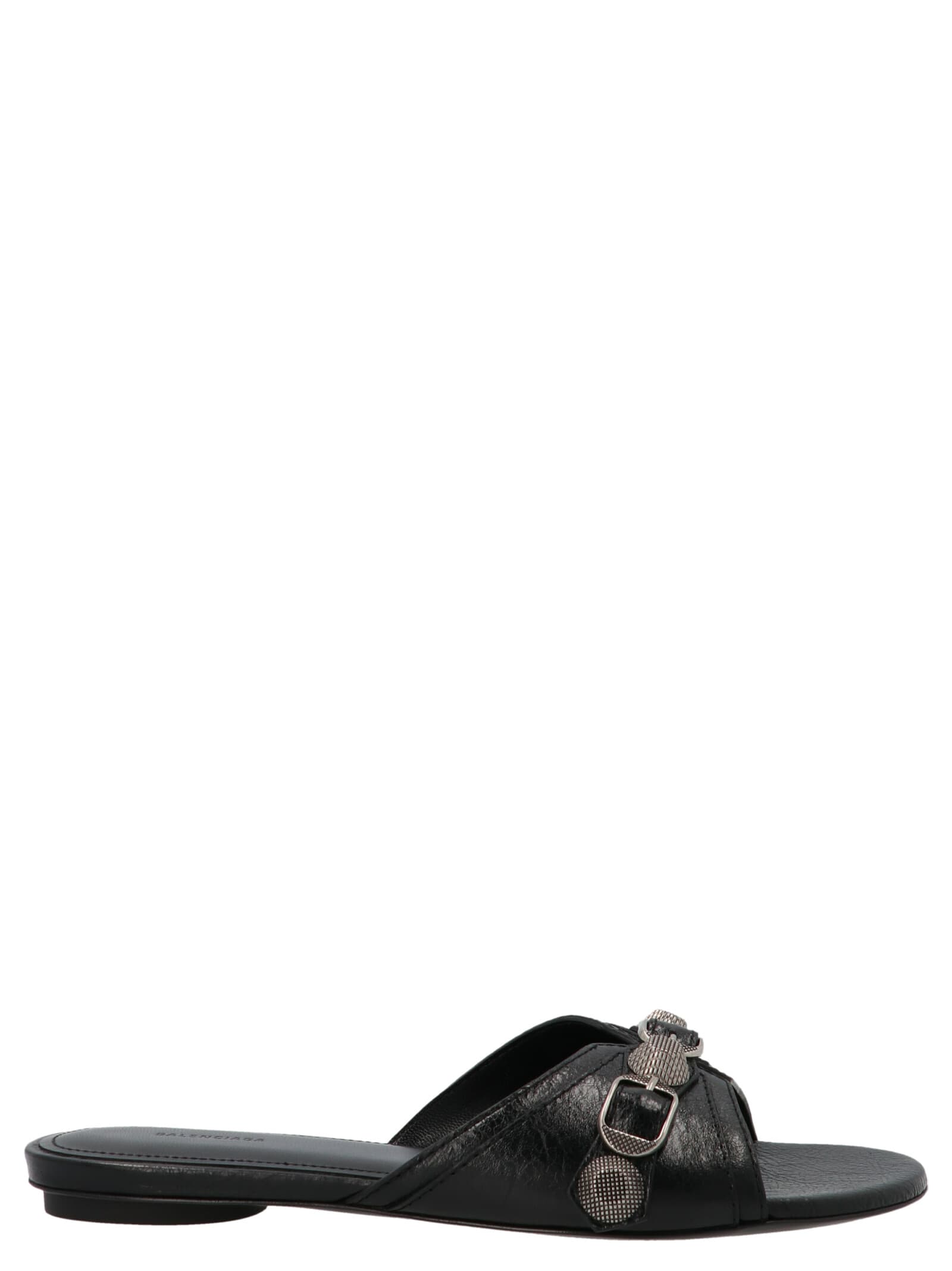 Balenciaga Cagole 皮革凉拖