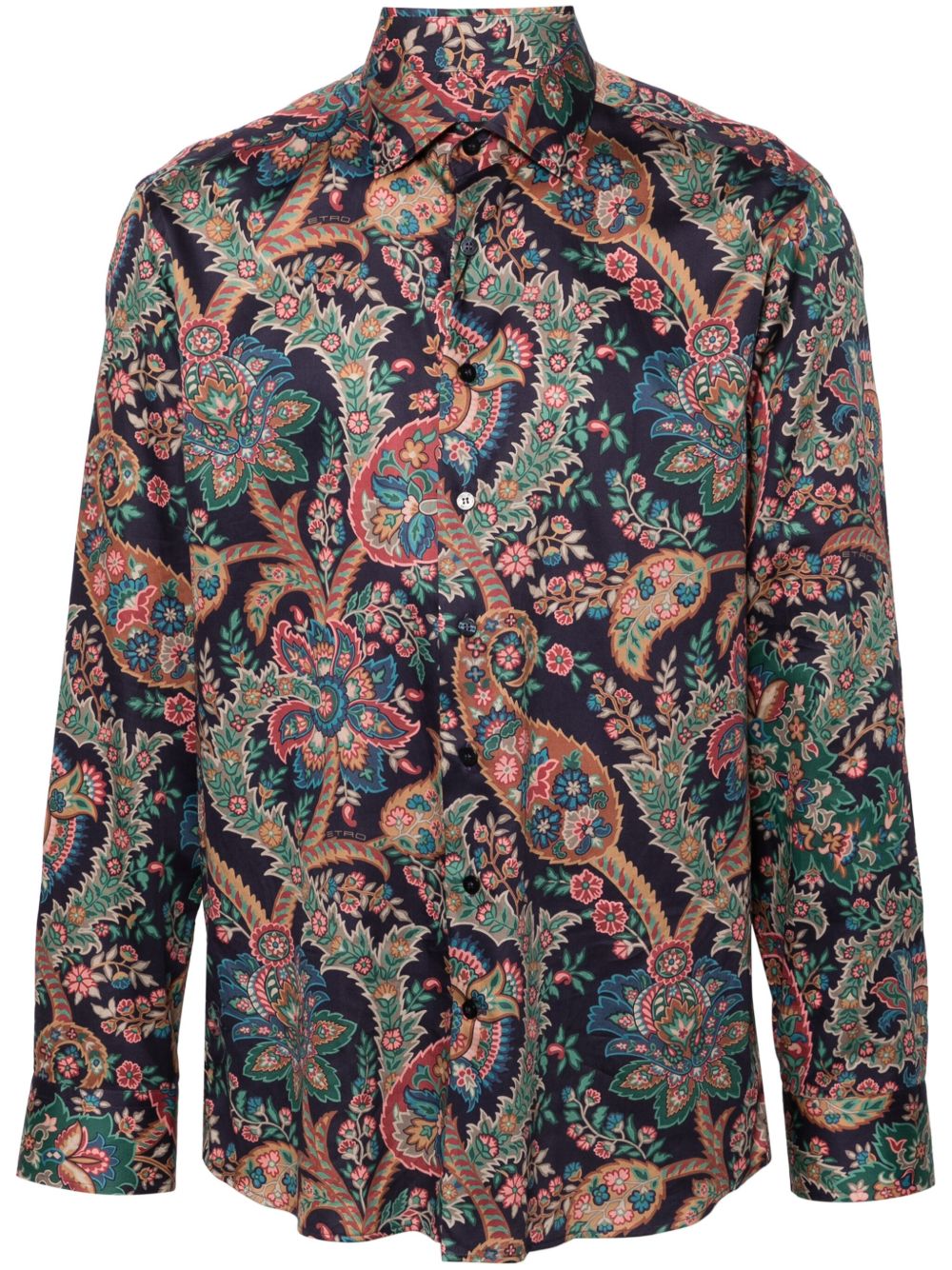 ETRO 佩斯理印花衬衫 - 蓝色