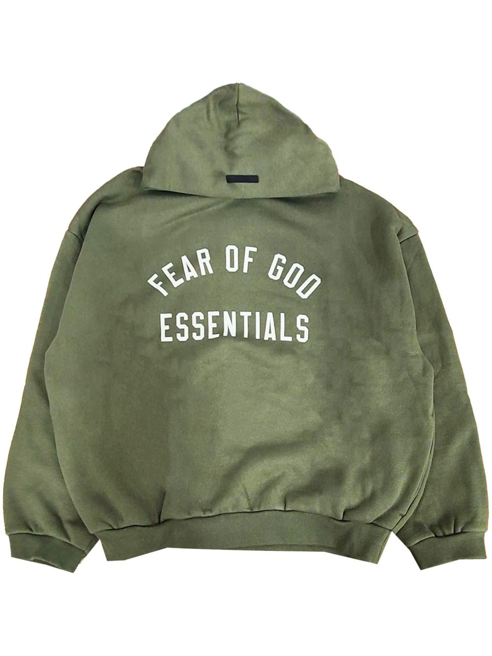 FEAR OF GOD ESSENTIALS 抓绒连帽衫 - 绿色