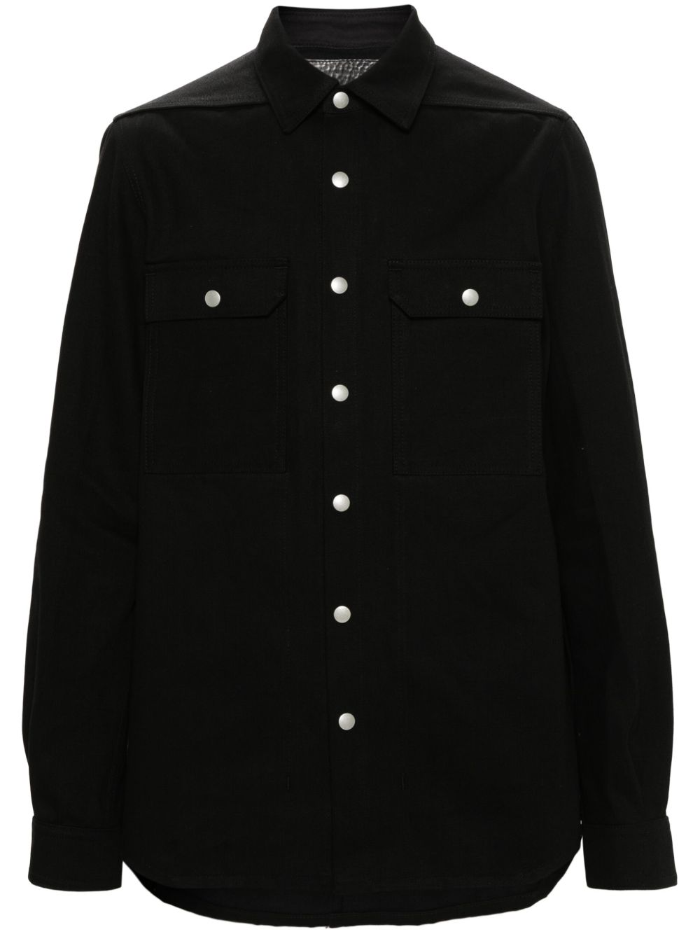 Rick Owens DRKSHDW 牛仔衬衫式夹克 - 黑色