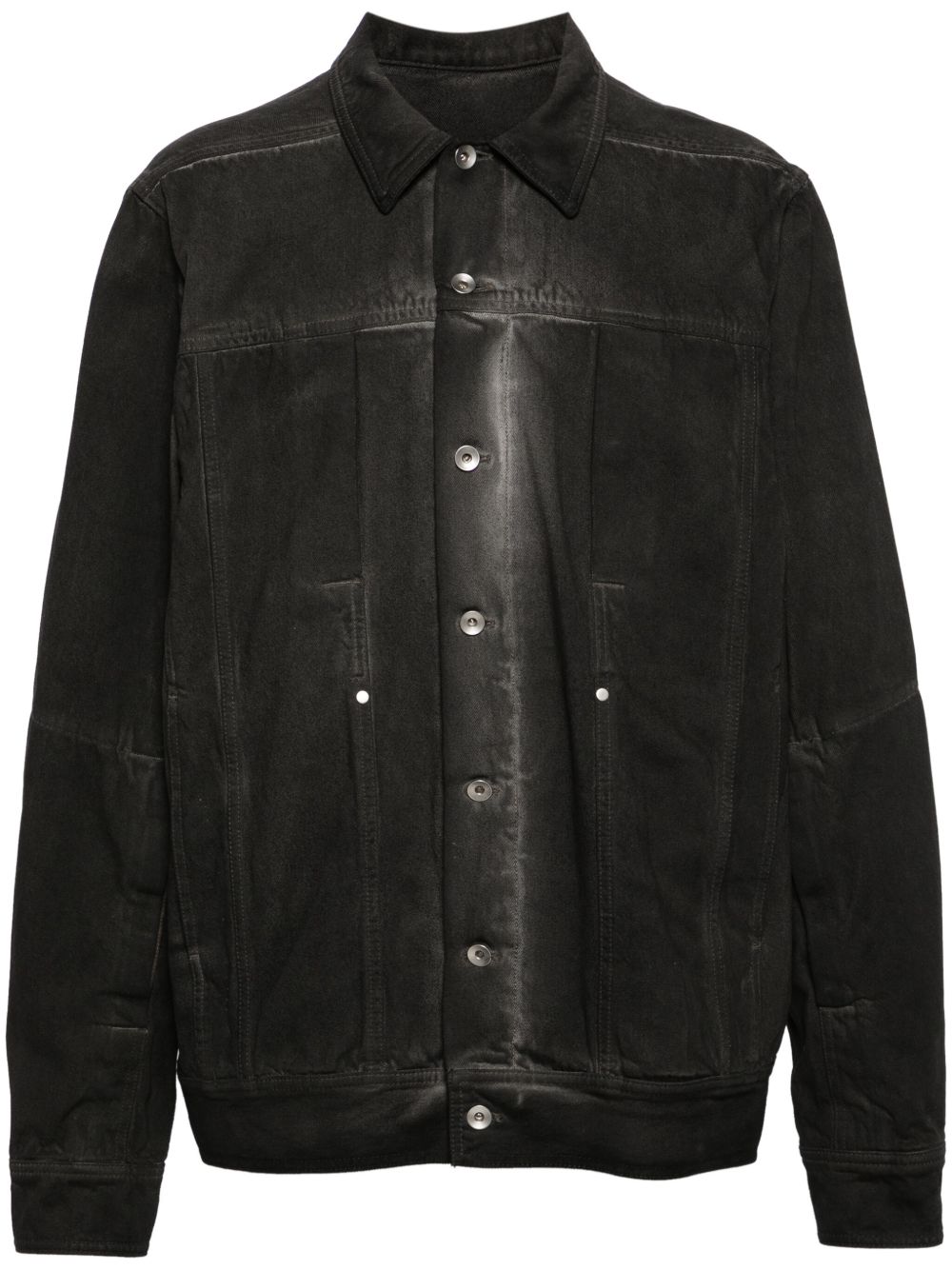 Rick Owens Lido Worker 牛仔夹克 - 黑色