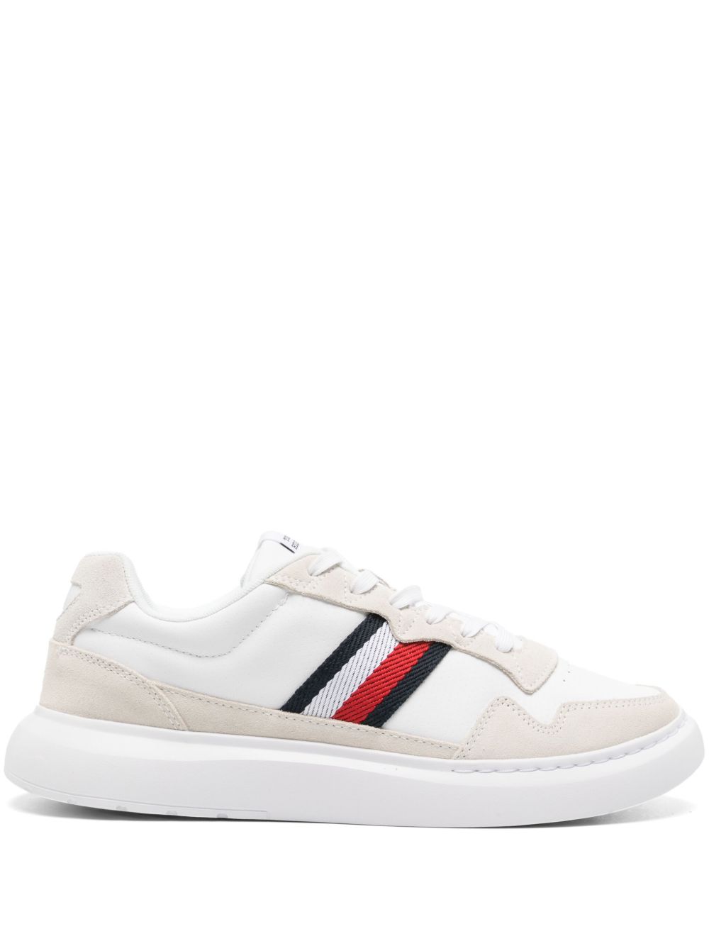 Tommy Hilfiger Light Cupsole 皮质运动鞋 - 白色