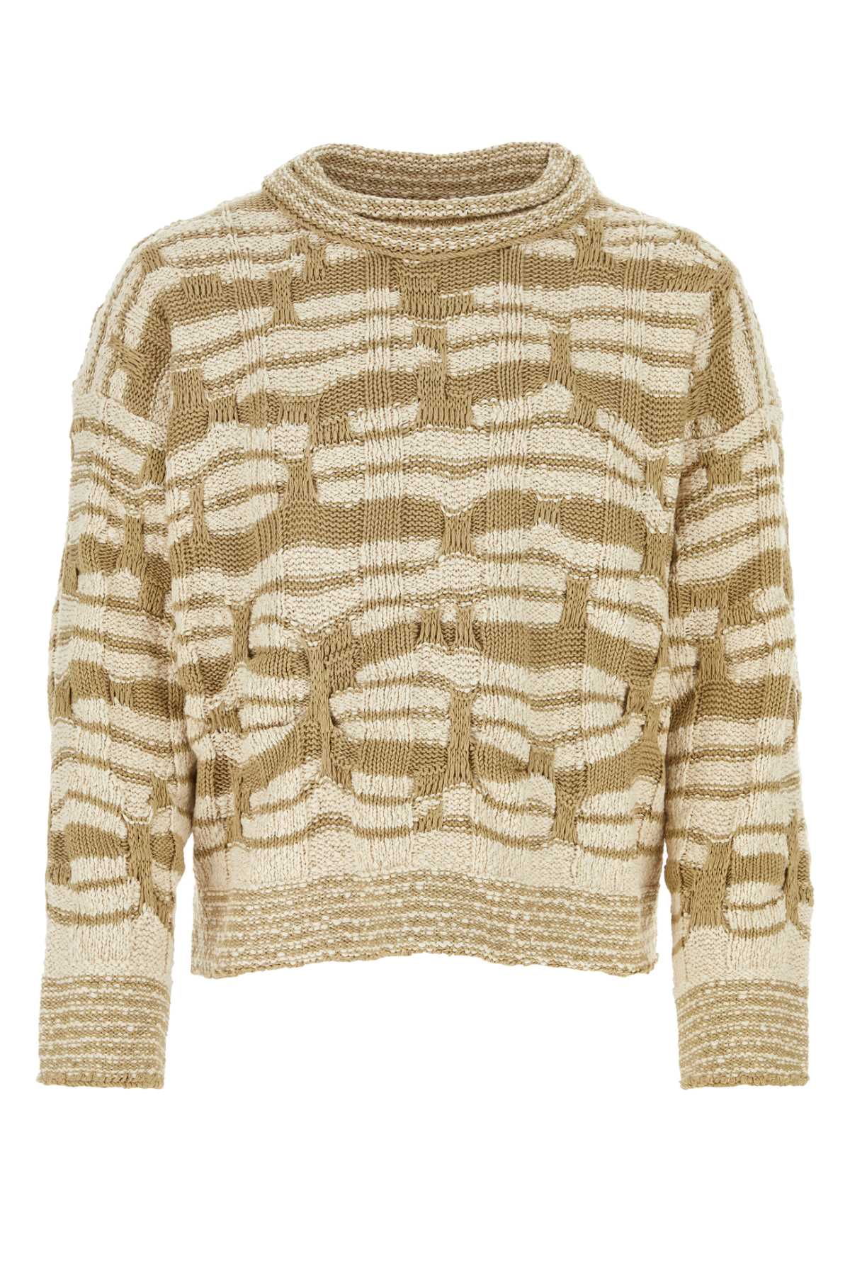 Bottega Veneta Embroidered Cotton Blend Sweater