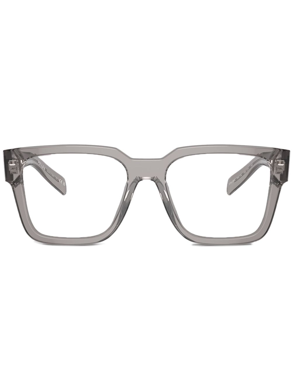 Prada Eyewear 透明镜框眼镜 - 灰色