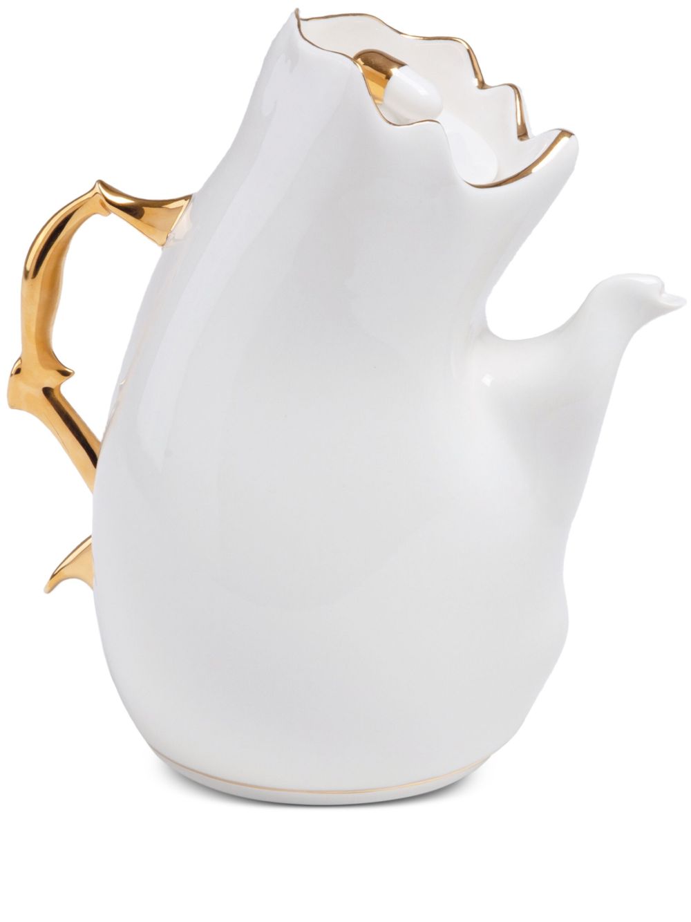 Seletti x Jordanluca Meltdown 陶瓷茶壶 - 白色