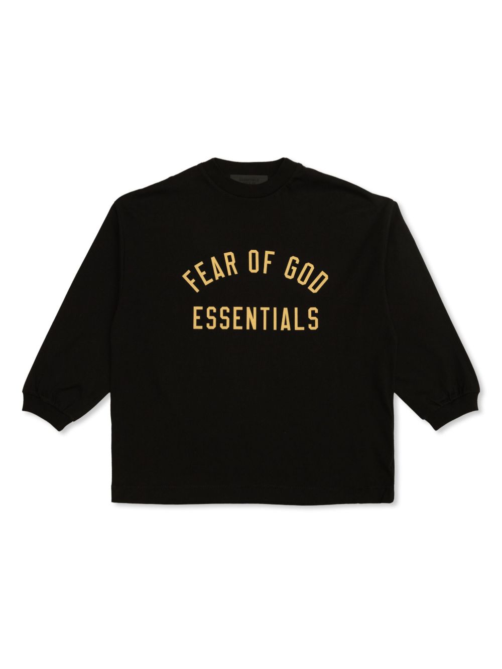 FEAR OF GOD ESSENTIALS KIDS logo印花T恤 - 黑色