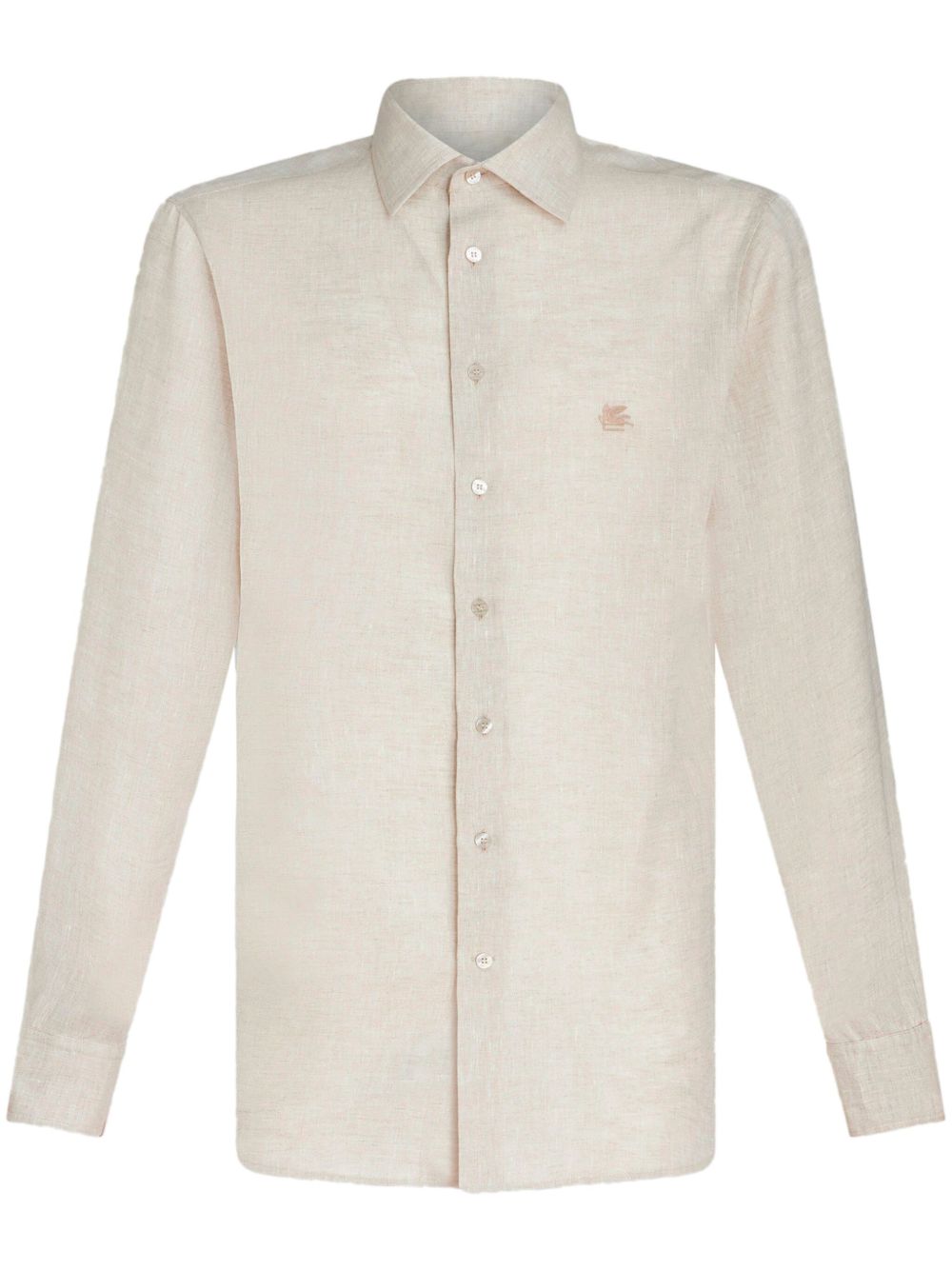 ETRO Pegaso 刺绣混色效果衬衫 - 中性色