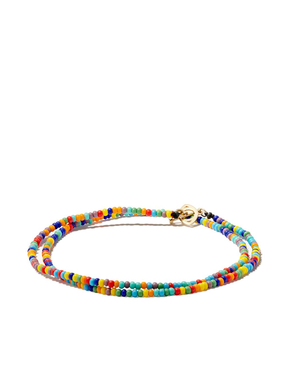 LUIS MORAIS 14K黄金 Evil Eye 串珠项链 - 金色