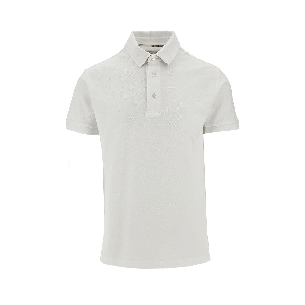 ETRO Piquet polo shirt with Pegaso embroidery Man S