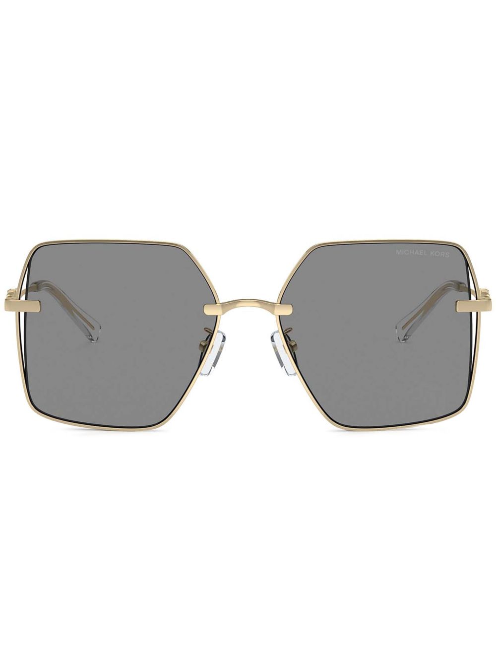 Michael Kors 超大镜框太阳眼镜 - 金色