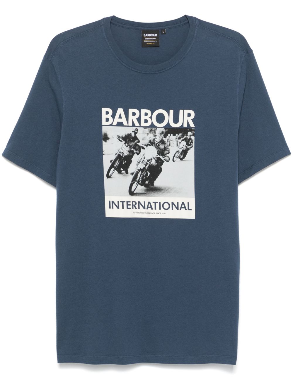 Barbour International 照片印花T恤 - 蓝色