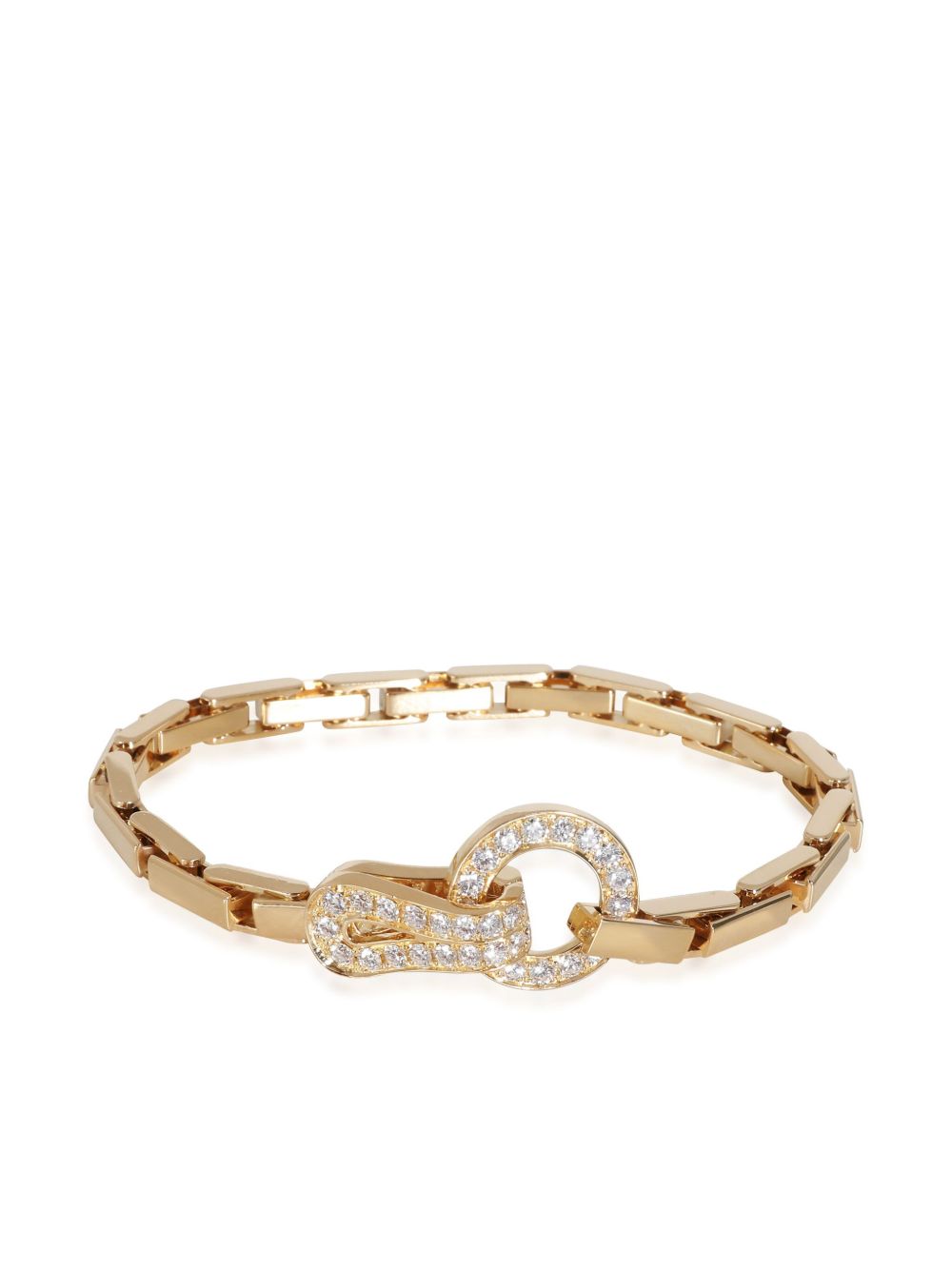 Cartier 18K黄金 Agrafe 钻石手链（典藏款） - 金色