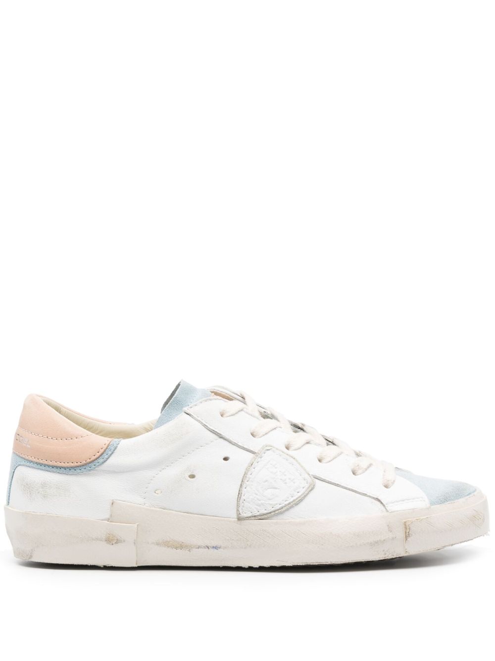 Philippe Model Paris PRSX 皮质低帮运动鞋 - 白色