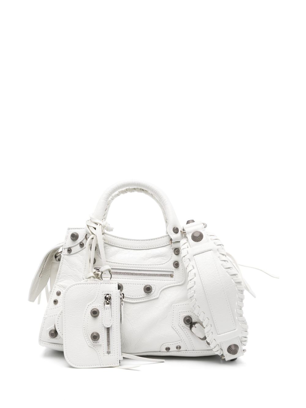 Balenciaga Neo Cagole XS 顶置手柄手提包 - 白色