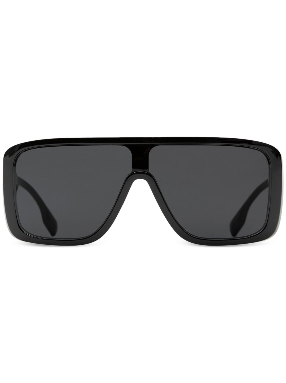 Burberry Eyewear logo印花超大框太阳眼镜 - 黑色