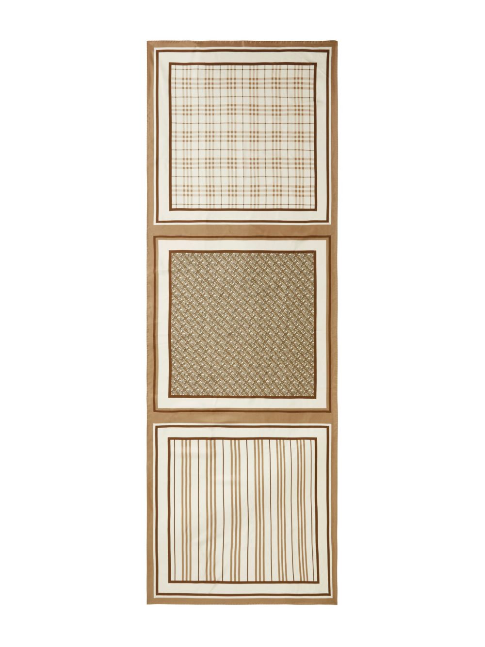 Burberry 蒙太奇印花真丝围巾 - 中性色