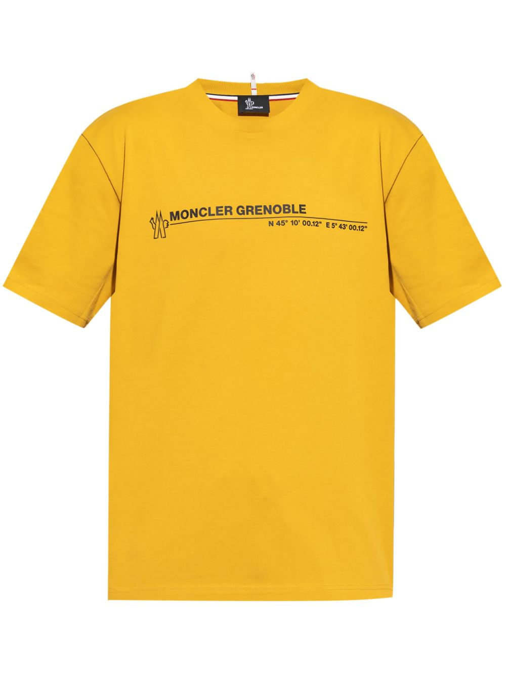 Moncler Grenoble logo T恤 - 黄色