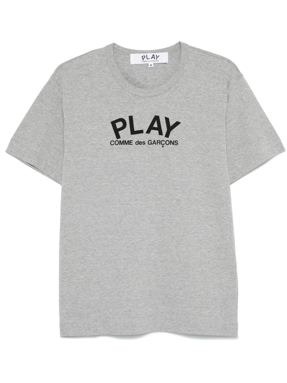 Comme Des Garçons Play logo印花T恤 - 灰色