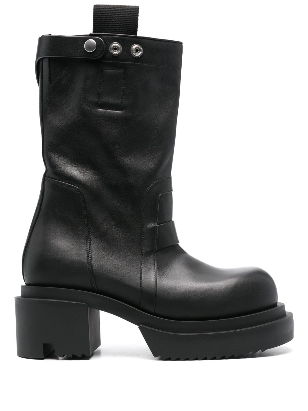 Rick Owens Bogun 高跟靴（8厘米） - 黑色
