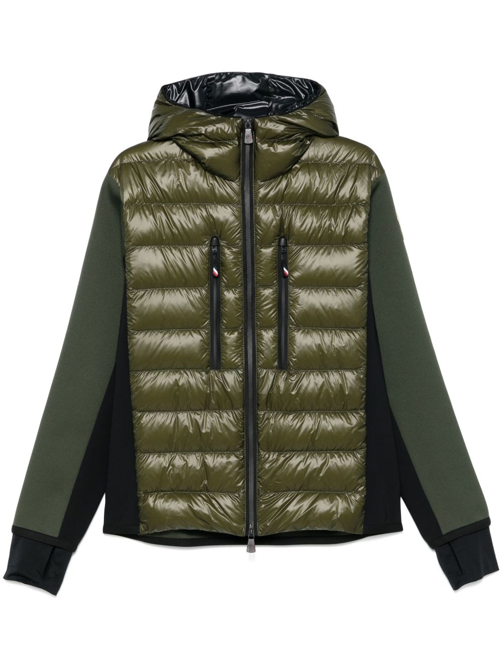 Moncler Grenoble 填充拉链夹克 - 绿色
