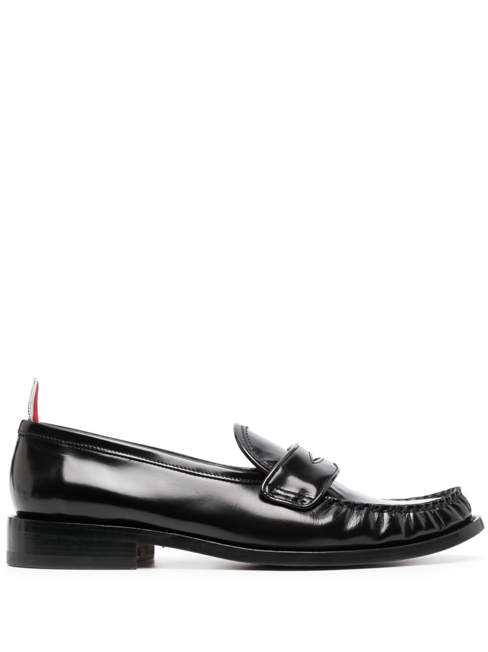 Thom Browne 经典皮质乐福鞋 - 黑色