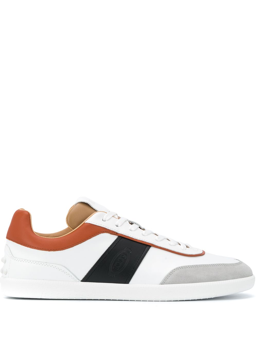 Tod's 托德斯 拼接低帮板鞋 - 白色