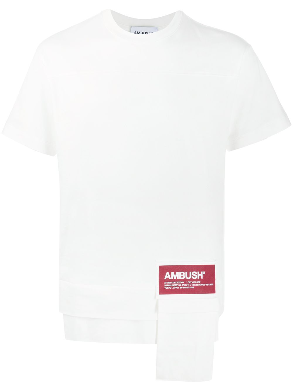 AMBUSH 标贴T恤 - 白色