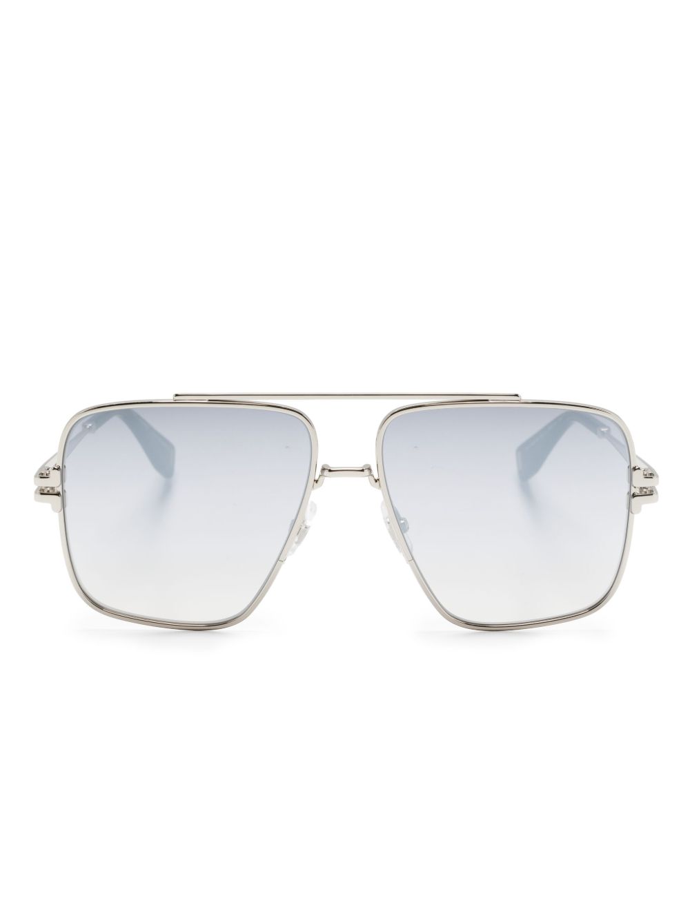 Marc Jacobs Eyewear 镜面镜片飞行员太阳眼镜 - 灰色