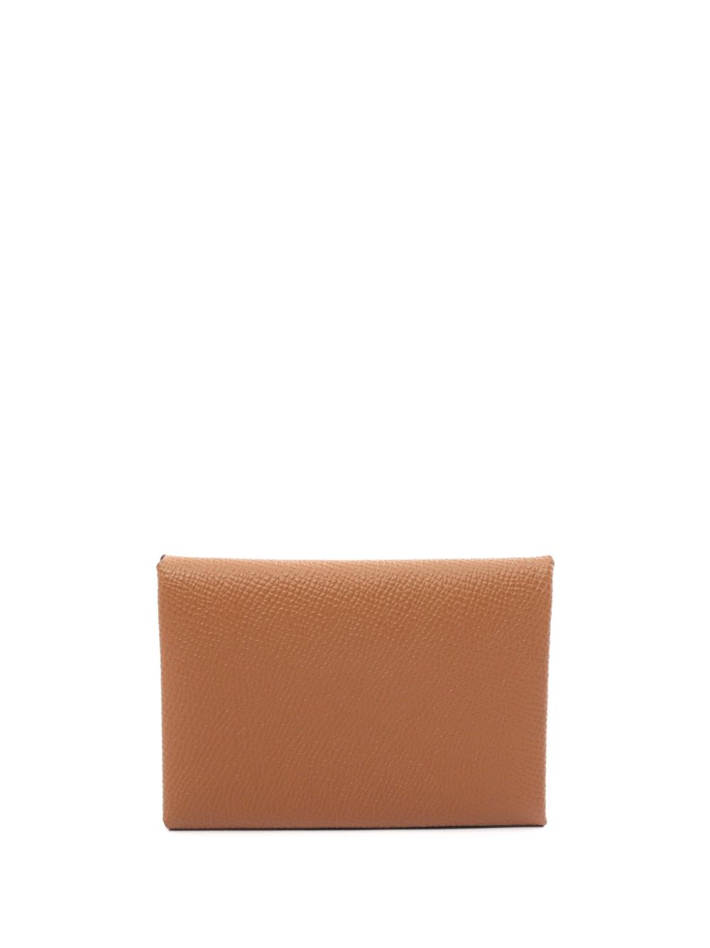 Hermès Pre-Owned Calvi Duo 零钱包（2024年典藏款） - 褐色