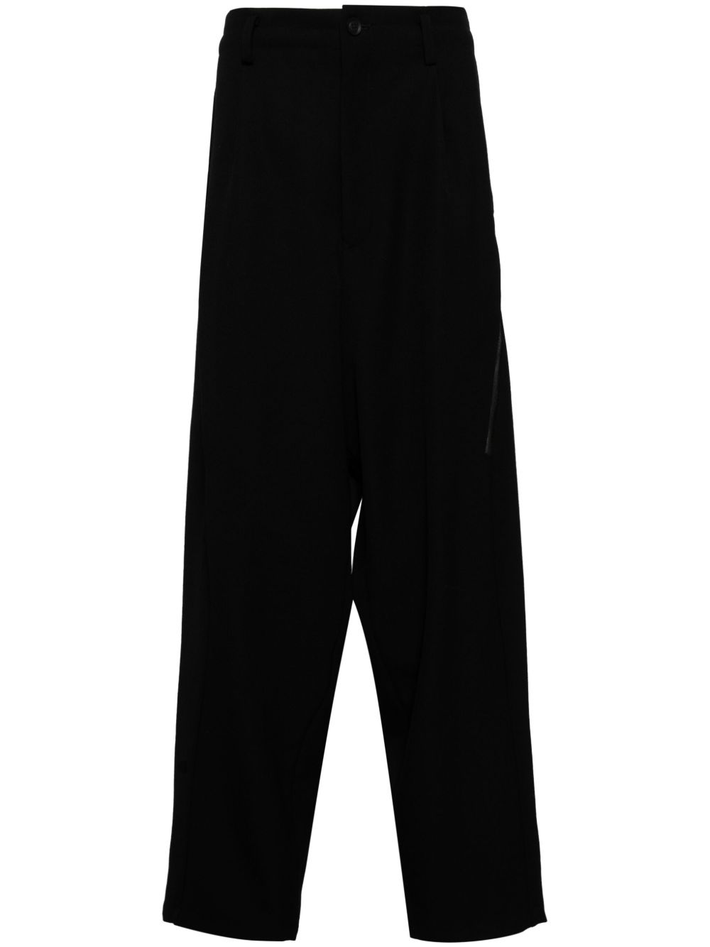 Yohji Yamamoto 拼接长裤 - 黑色