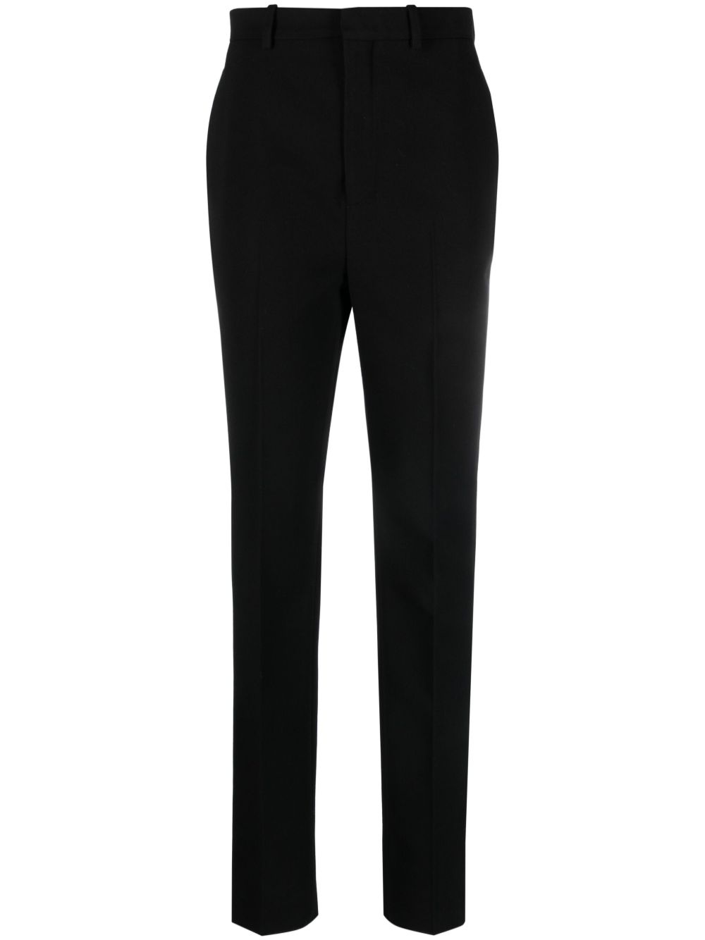 Saint Laurent 羊毛直筒裤 - 黑色